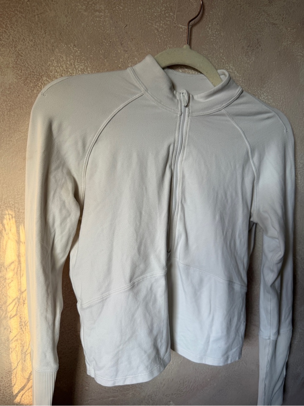 lululemon athletica White Long-Sleeve Quarter Zip Pullover - Picture 5 of 6